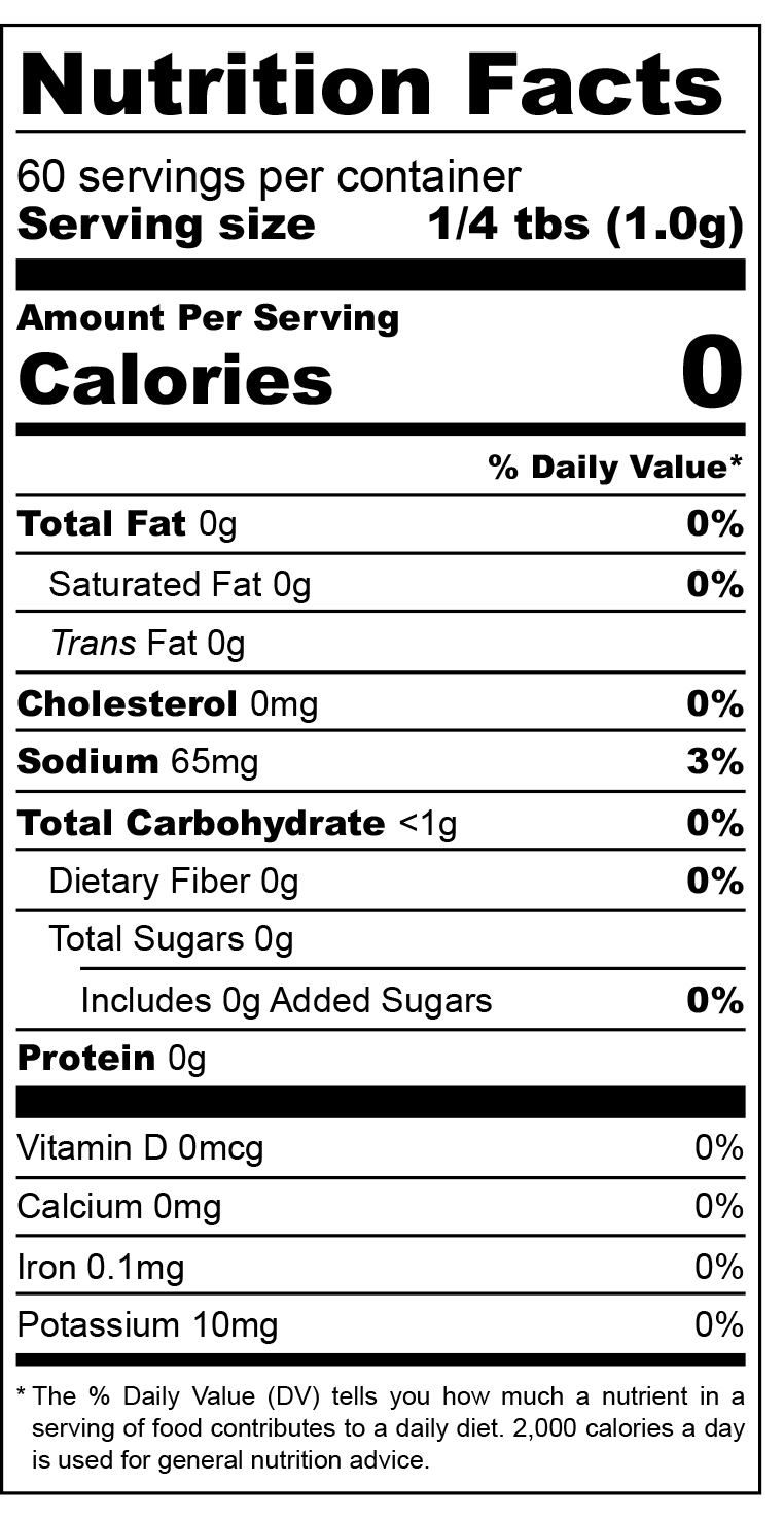 nutrition facts